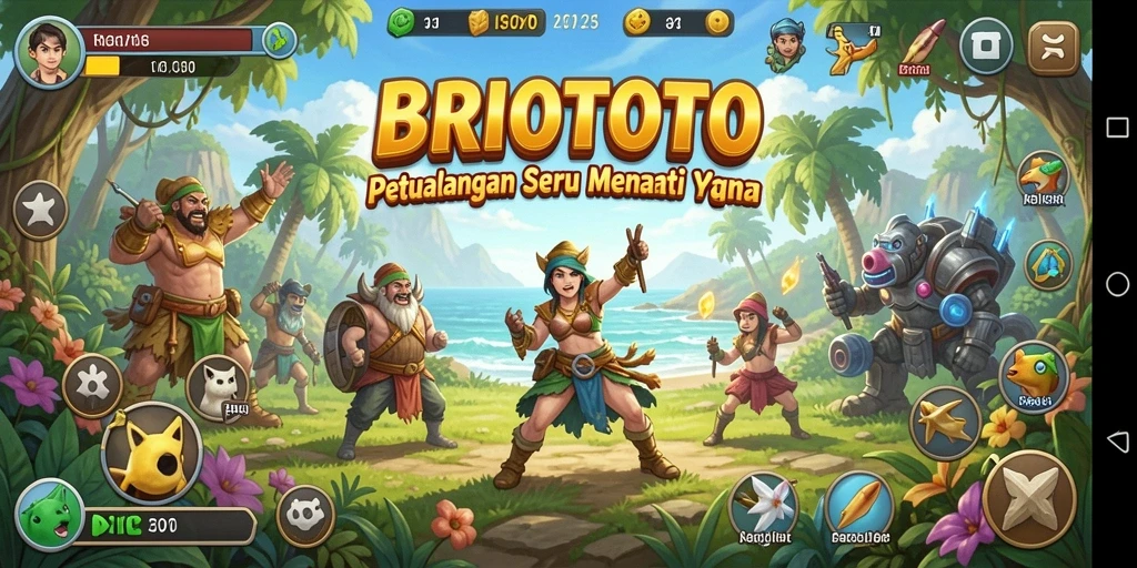 Tampilan menarik dalam gameplay BRIOTOTO di dunia petualangan.