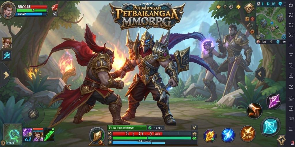 Tampilan gameplay BRO138 yang menakjubkan dalam petualangan MMORPG.