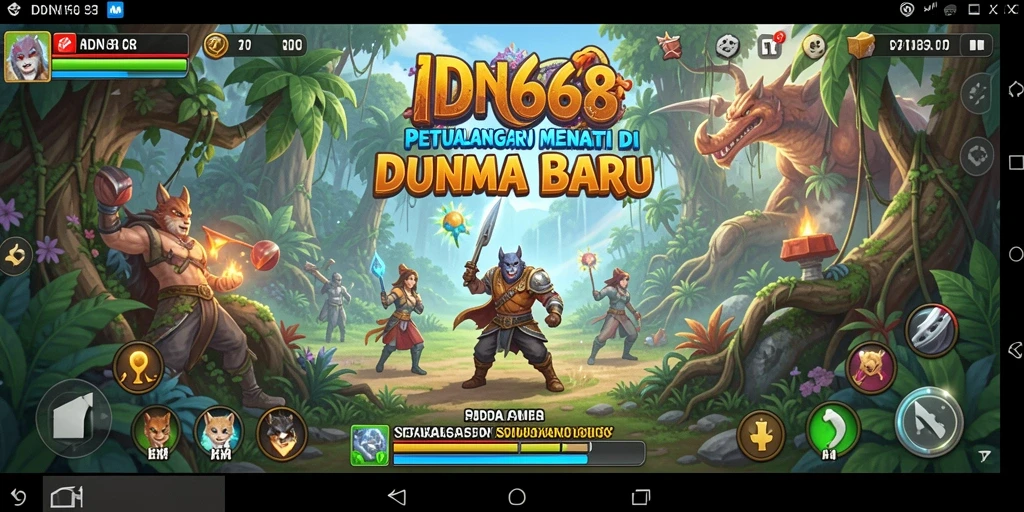 Gameplay petualangan IDN668 yang seru dan menantang.