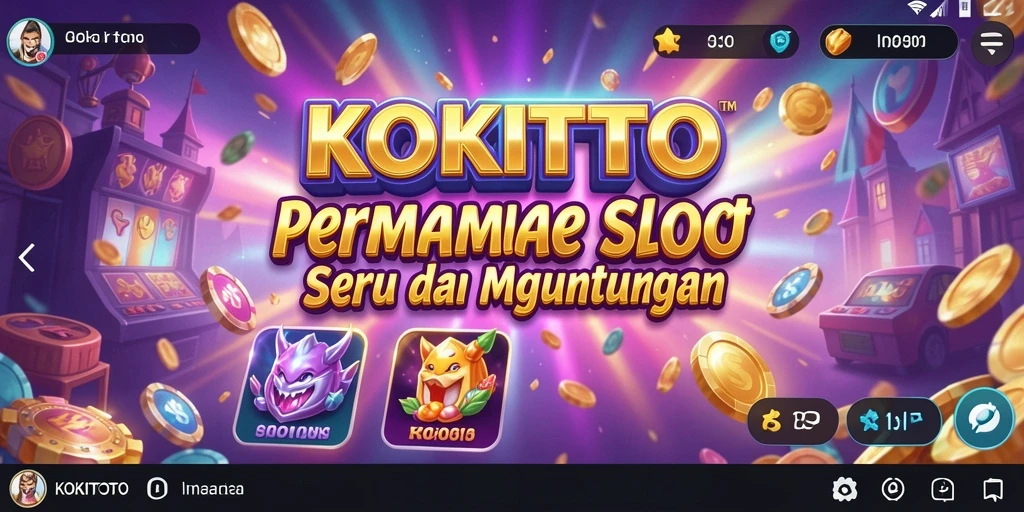 Tampilan gameplay KOKITOTO yang menarik dan penuh warna.