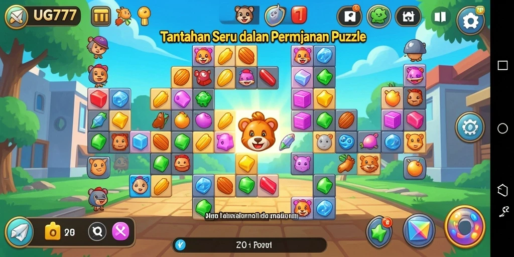 Tampilan utama UG777 dengan gameplay Puzzle yang menarik.