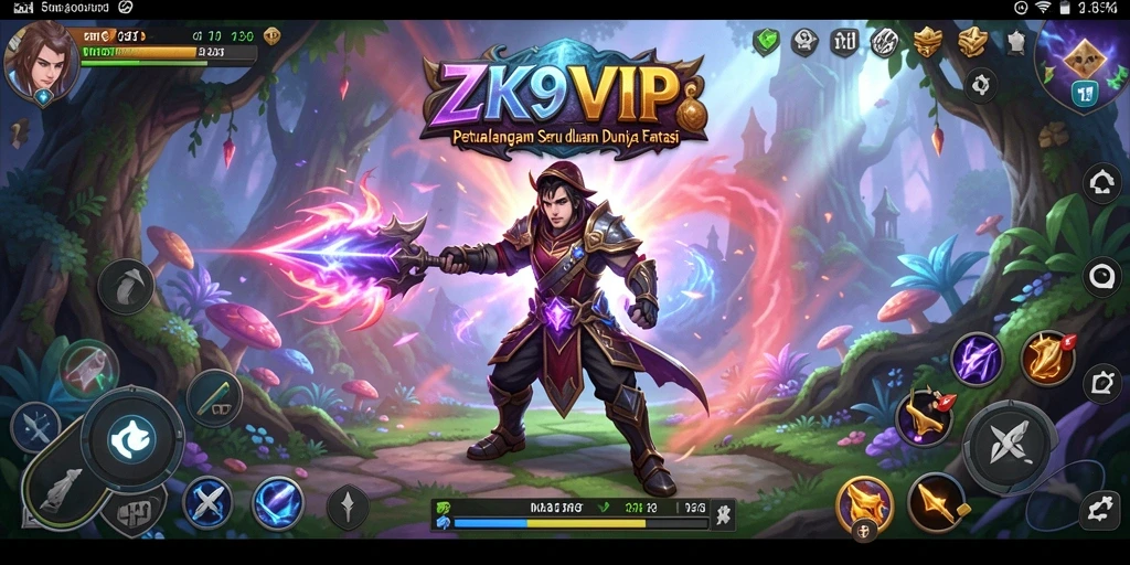 Tampilan gameplay ZK9VIP yang penuh aksi dan tantangan petualangan.